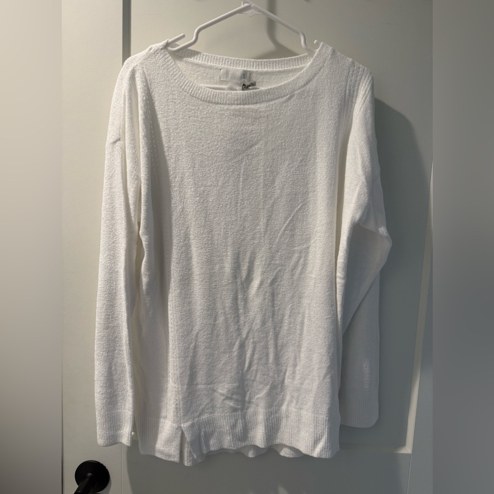 Barefoot Dreams Cozy Chic Ultra Lite Dockside
Pointelle Pullover Sea Salt Large